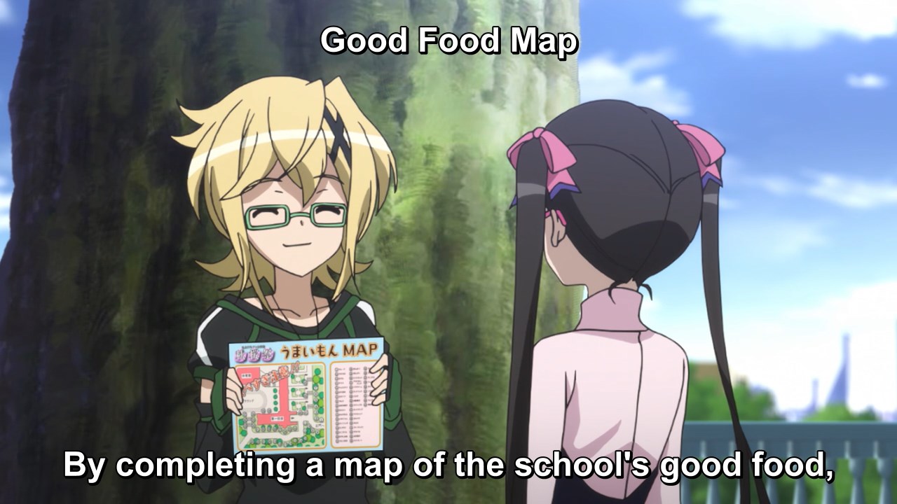 By completing a map of the school's good food